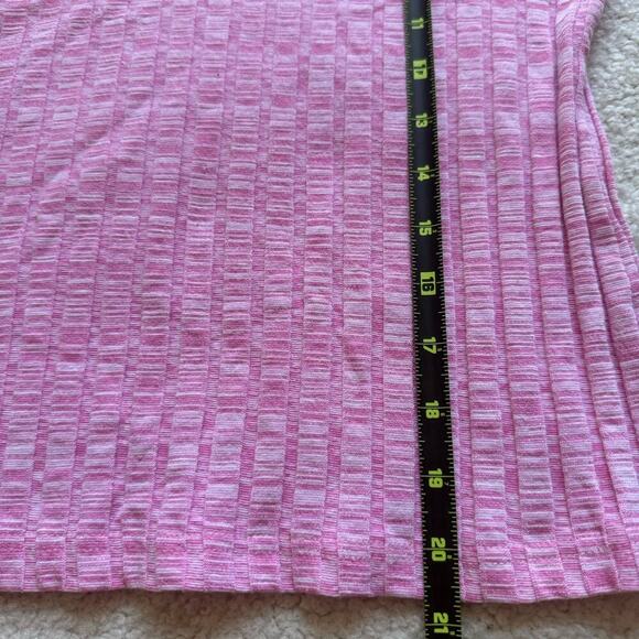 Vtg Y2K LEI Collared Shirt Pink Ribbed Coquette M Bella Swan Preppy Indie Sleaze - Picture 9 of 10
